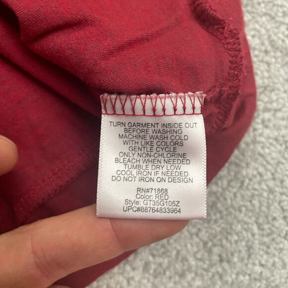 Disney Mickey Minnie Mouse Graphic T-Shirt Womens XXL Red Round Neck Casual Tee - Picture 5 of 9